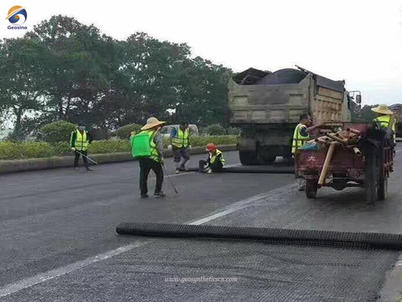 Fiberglass Geogrid for road Reinforcement