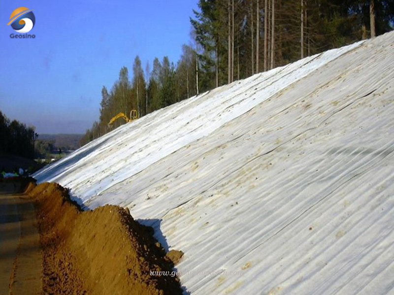 short fiber needle punched geotextie for road construction