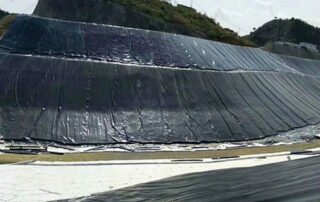 1.5mm Textured Geomembrane Liner for landfill Project in Indonesia
