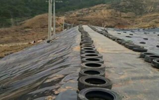 HDPE Textured Geomembrane for Dam Lining Project